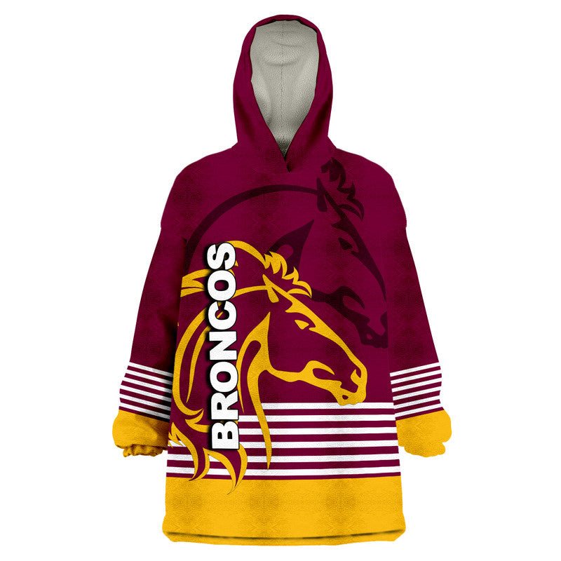 Broncos Rugby Wearable Blanket Hoodie - Vibe Hoodie Shop