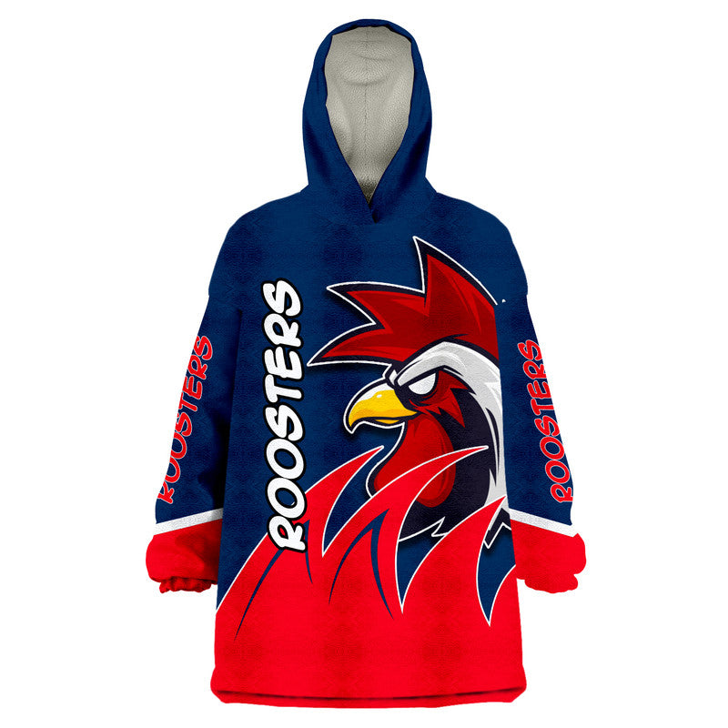 Roosters Rugby Wearable Blanket Hoodie - Vibe Hoodie Shop