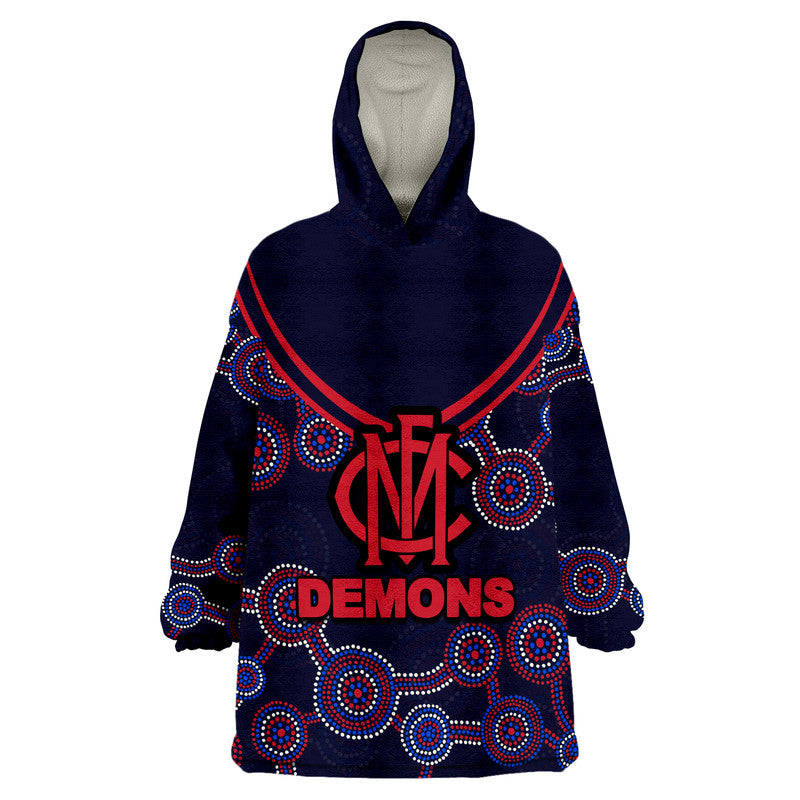Australian Football League-Demons Wearable Blanket Hoodie - Vibe Hoodie Shop