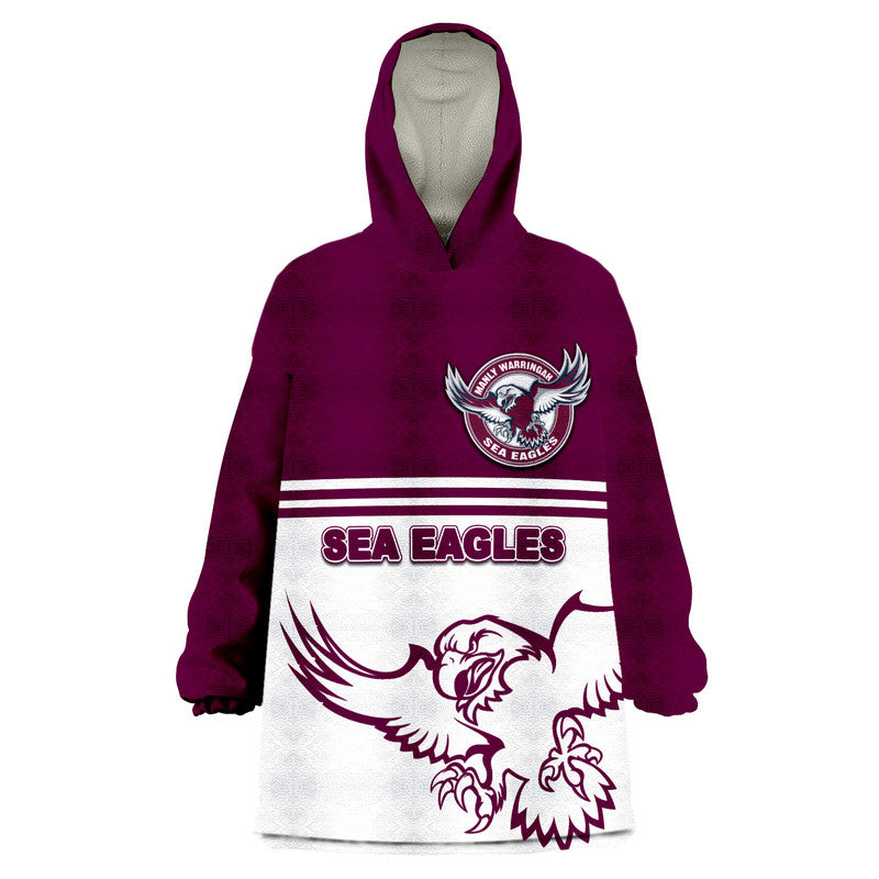 Sea Eagles Rugby Wearable Blanket Hoodie - Vibe Hoodie Shop