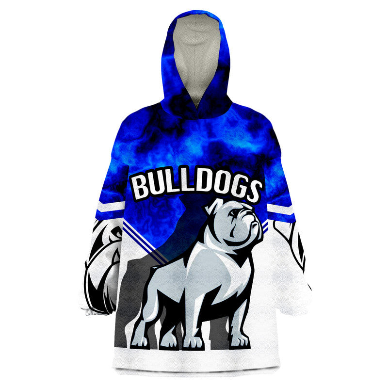 Bulldogs Rugby Wearable Blanket Hoodie - Vibe Hoodie Shop