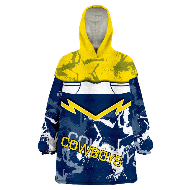 Cowboys Rugby Wearable Blanket Hoodie - Vibe Hoodie Shop