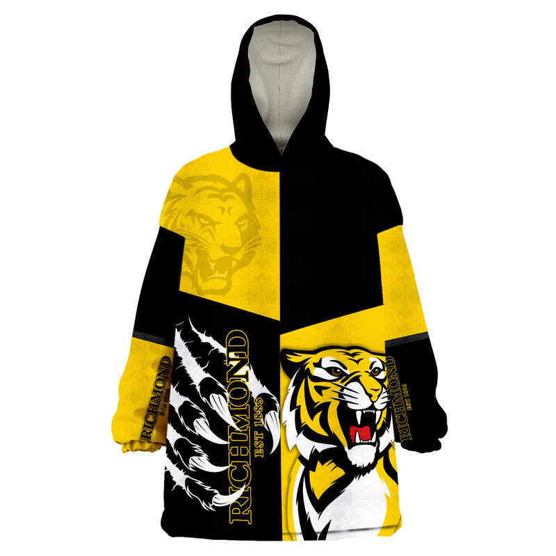 Australian Football League-Richmond  Claws Wearable Blanket Hoodie - Vibe Hoodie Shop