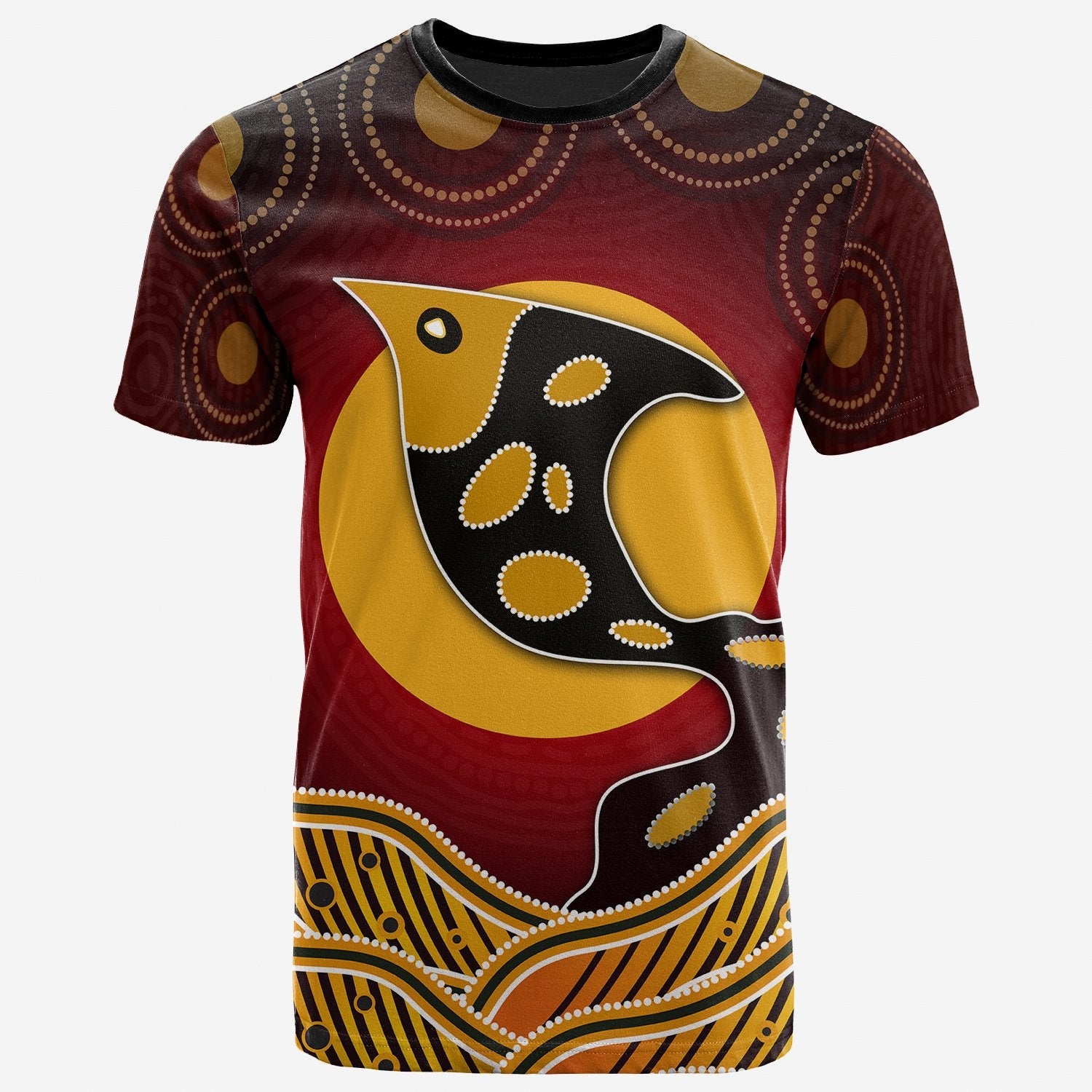 T shirt - Aboriginal Dot Patterns Fish - Vibe Hoodie Shop