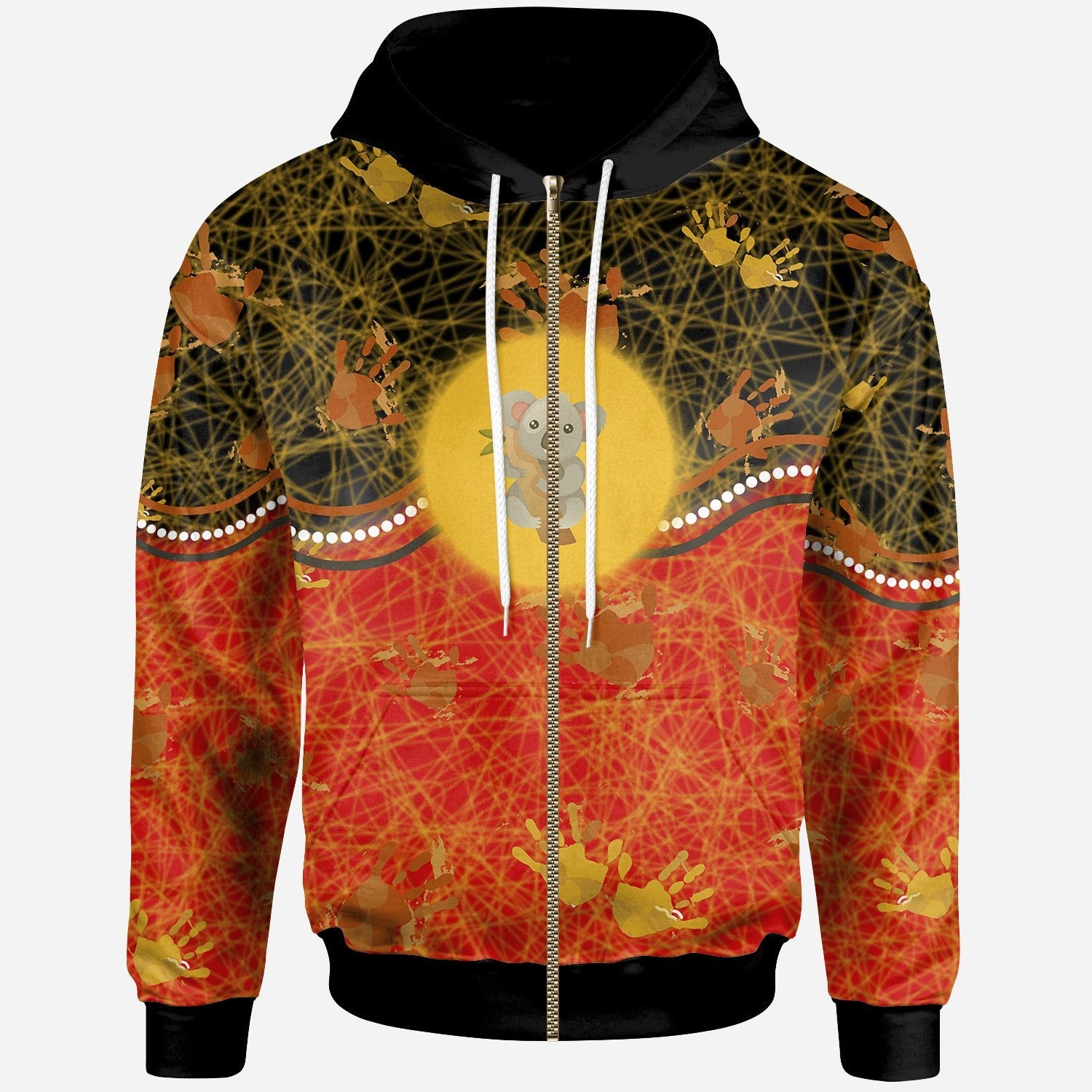 Zip - Up Hoodie - The Pride Of Aboriginal People - Vibe Hoodie Shop