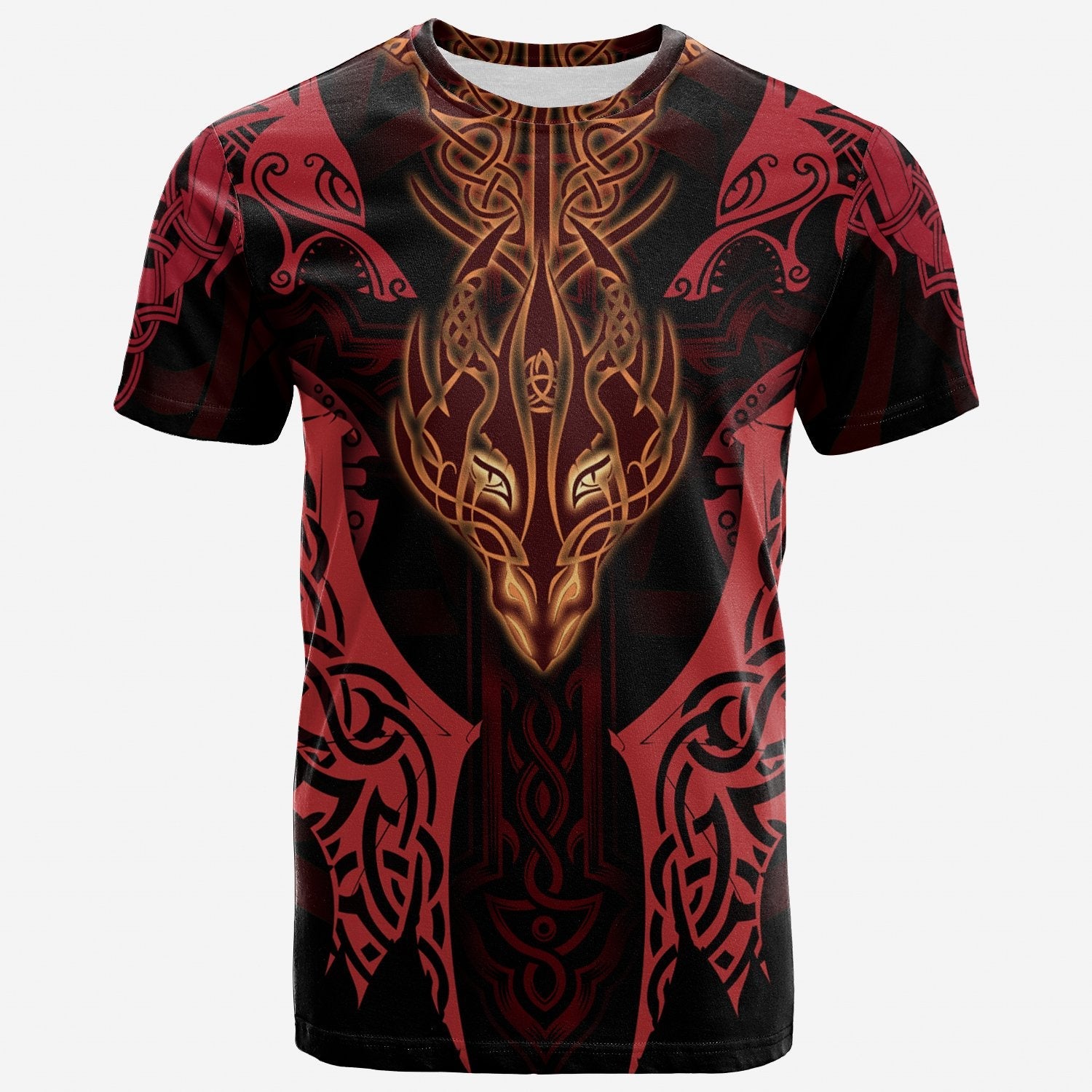 Celtic Dragon T shirt - Dragon Sword, Cross Patterns - Vibe Hoodie Shop