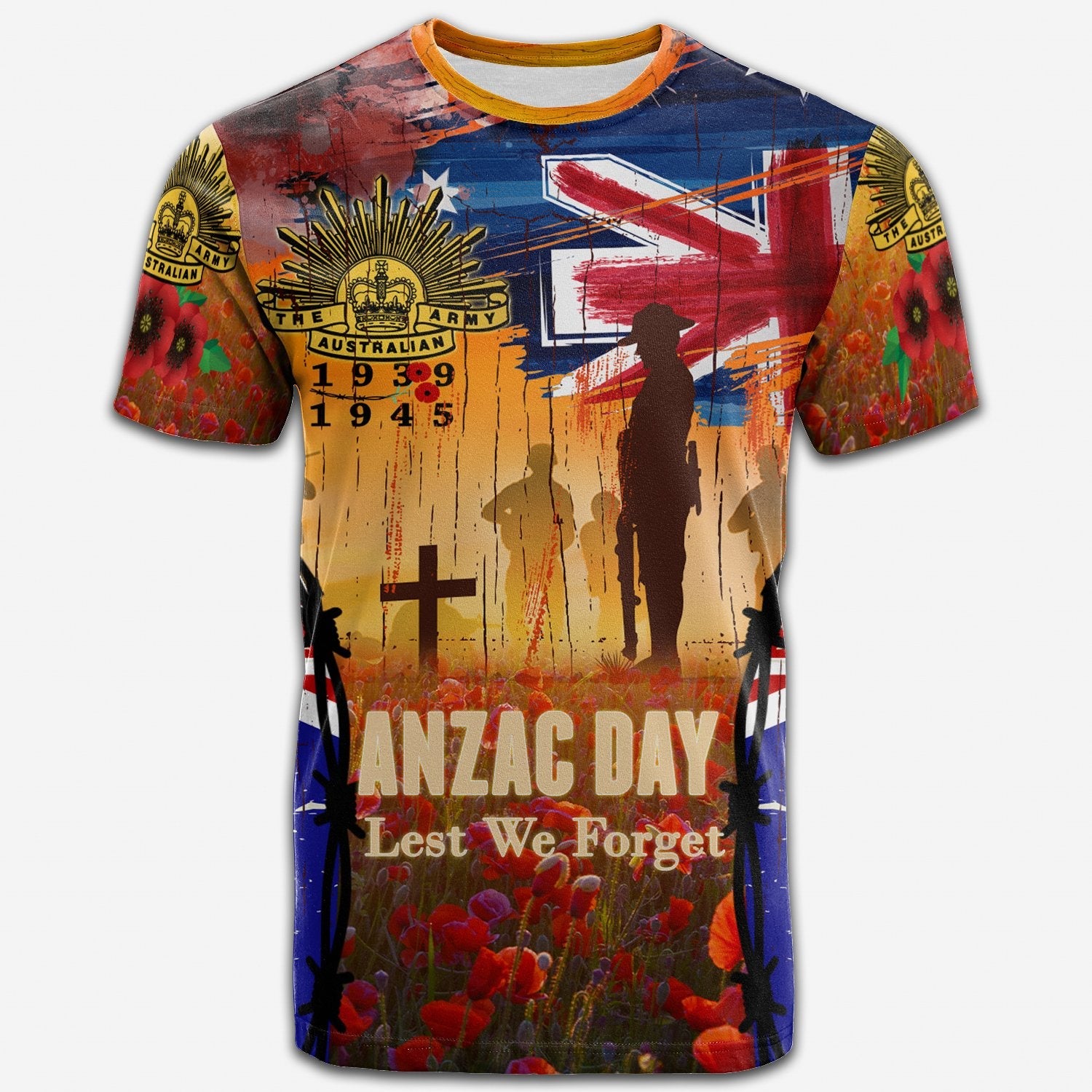 Australia ANZAC Day 2021 T shirt - ANZAC Day Commemoration 1939 - 1945 - Vibe Hoodie Shop