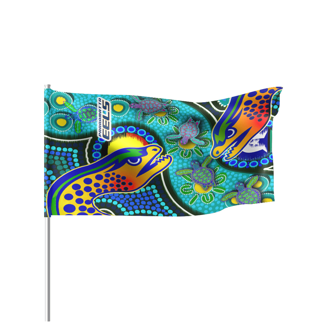 Eels Rugby Flag - Indigenous Eels With Aboriginal and Torres Strait Islanders Flag RLT13 - Vibe Hoodie Shop