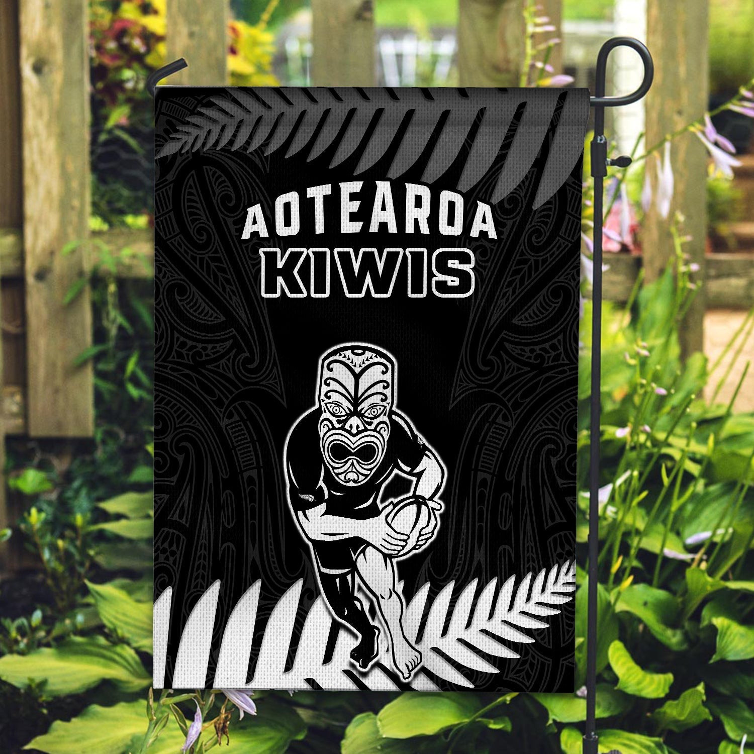 New Zealand Silver Fern Rugby Flag NZ Kiwi Pacific Maori Sporty Ver.01 - Vibe Hoodie Shop
