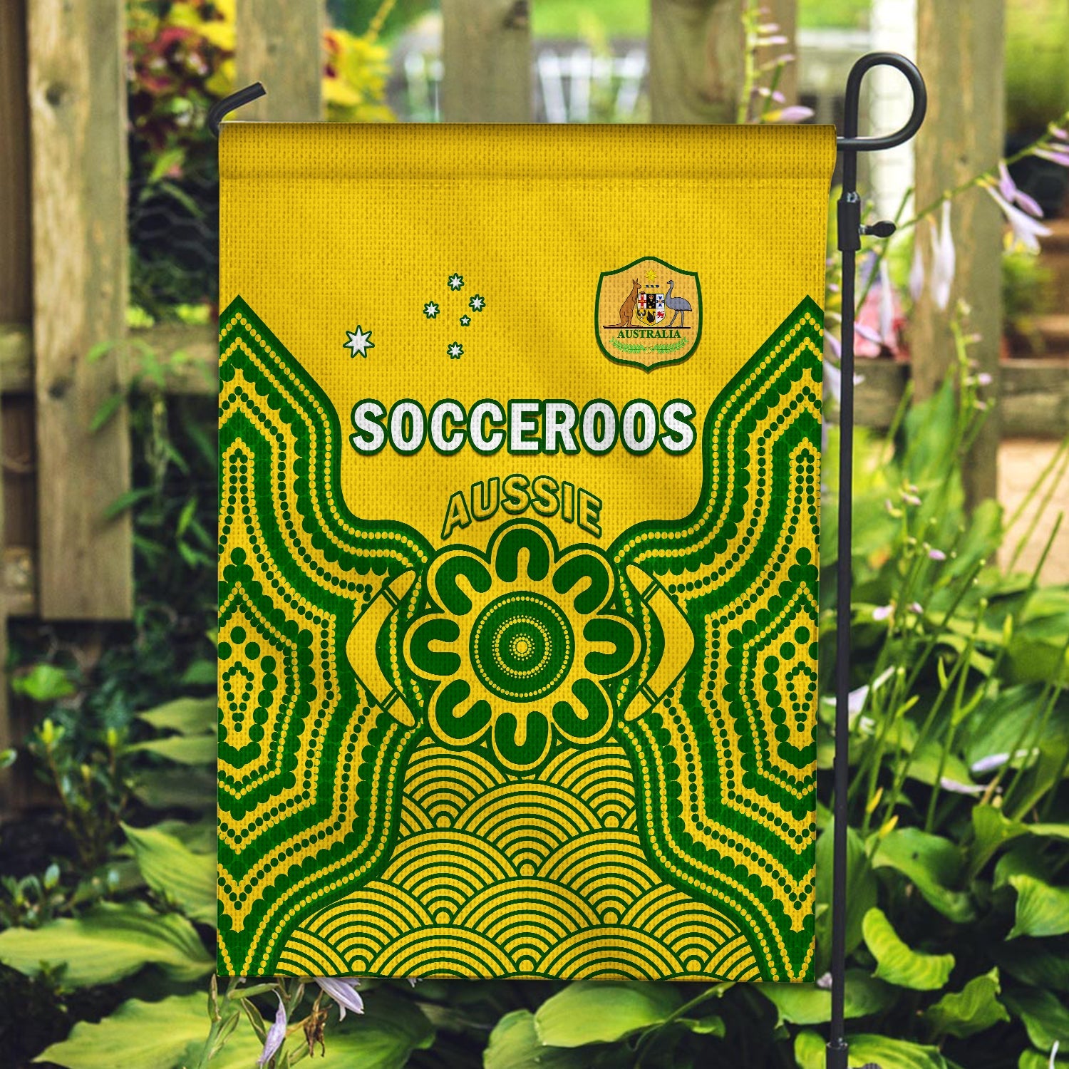 Australia Soccer Flag Socceroos Aboriginal Go Champions World Cup 2022 Ver.01 - Vibe Hoodie Shop