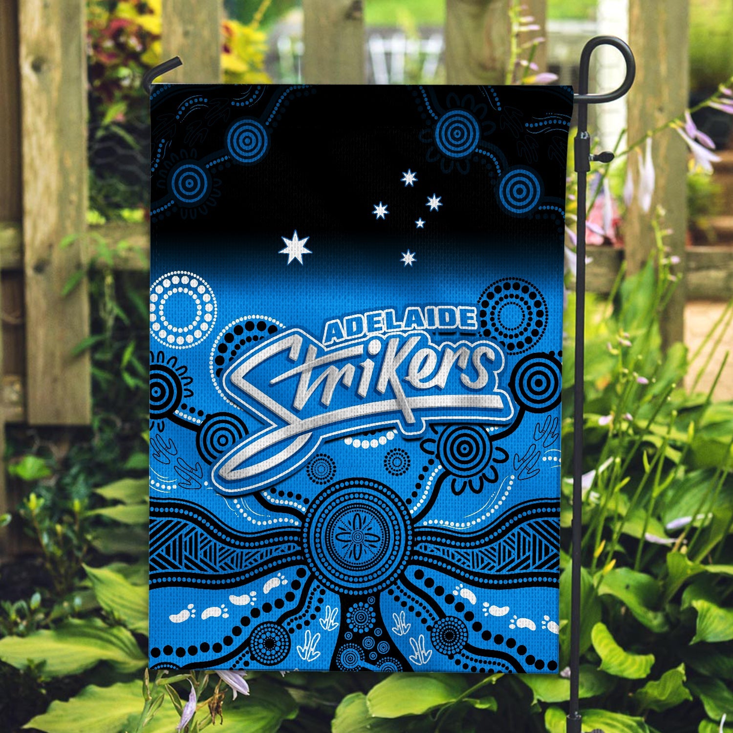 Adelaide Strikers Flag Gradient Aboriginal Dot Painting - Vibe Hoodie Shop