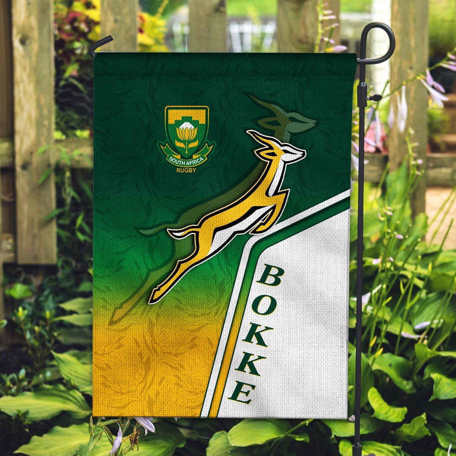 South Africa Rugby Flag Protea Flower Springboks Go Bokke - Vibe Hoodie Shop