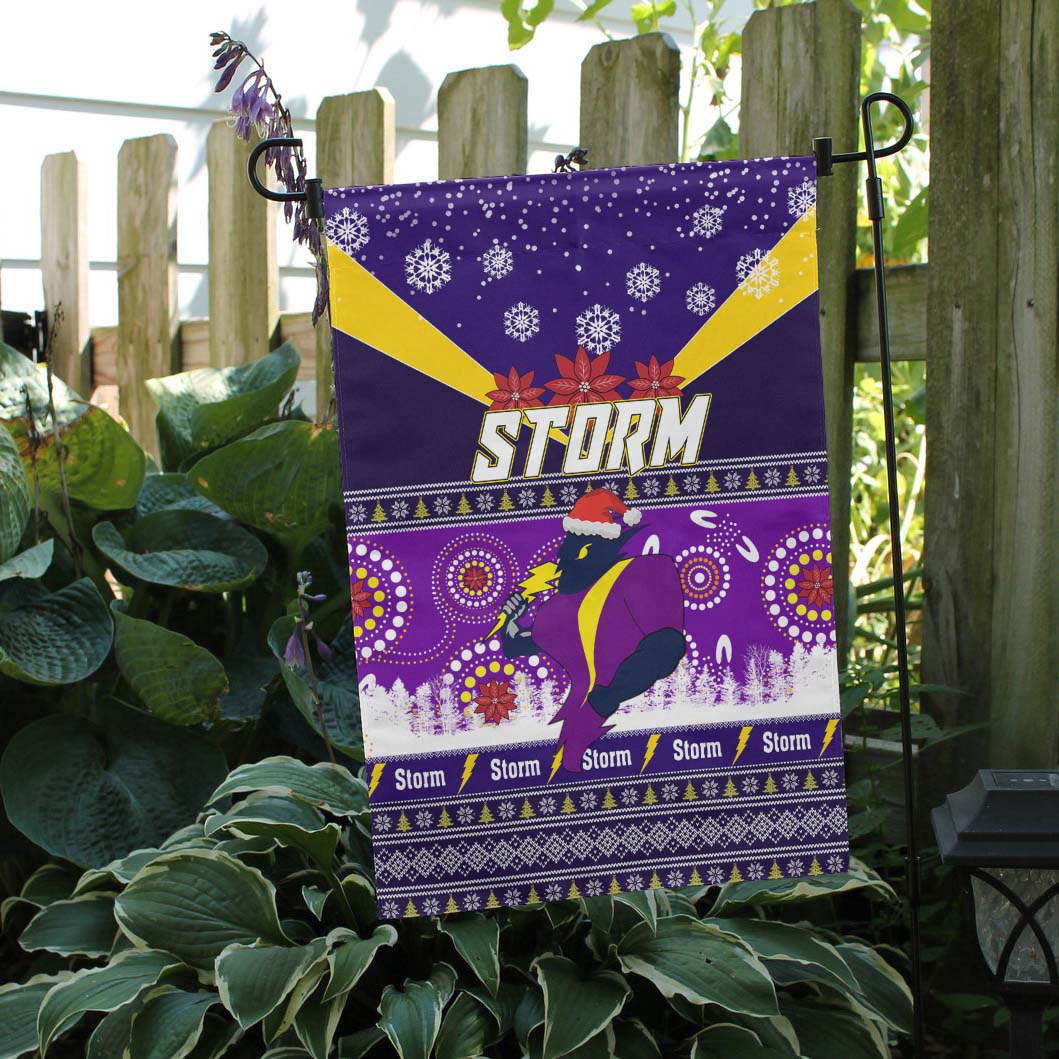 Storm Rugby Flag - Storm Ugly Christmas And Aboriginal Patterns Flag - Vibe Hoodie Shop