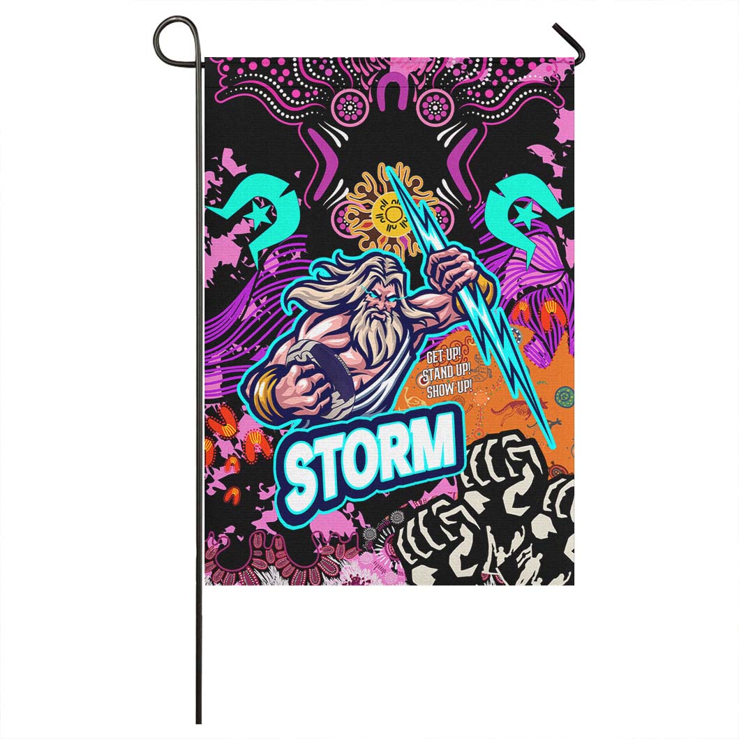 Storm Rugby Flag - Storm Thunder Indigenous with Torres Strait Islander Aboriginal Culture - Vibe Hoodie Shop