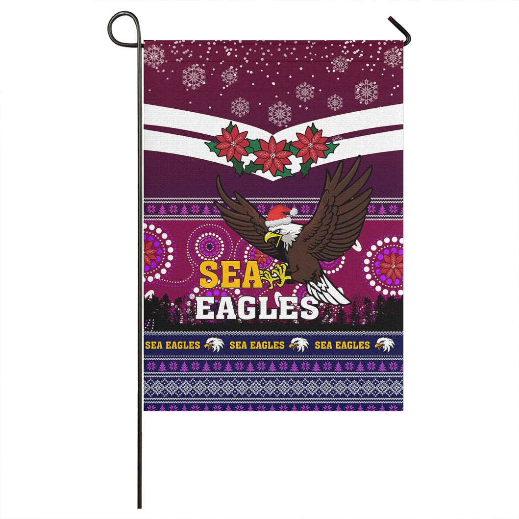 Sea Eagles Rugby Flag - Christmas Sea Eagles Aboriginal and Ugly Style Flag - Vibe Hoodie Shop