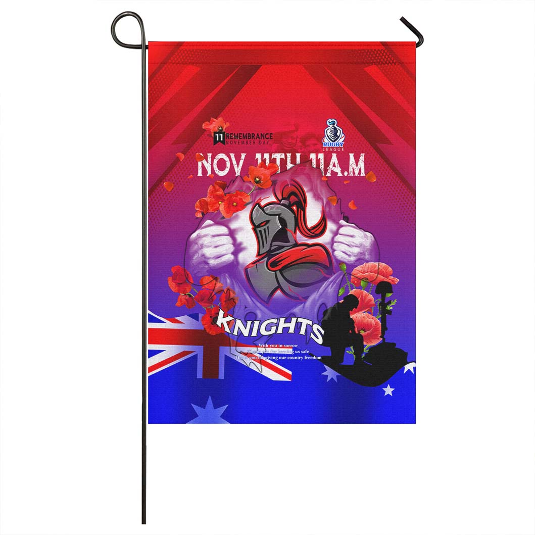 Knights Rugby Flag - Remembrance Day Rugby Team Poppies Flag - Vibe Hoodie Shop