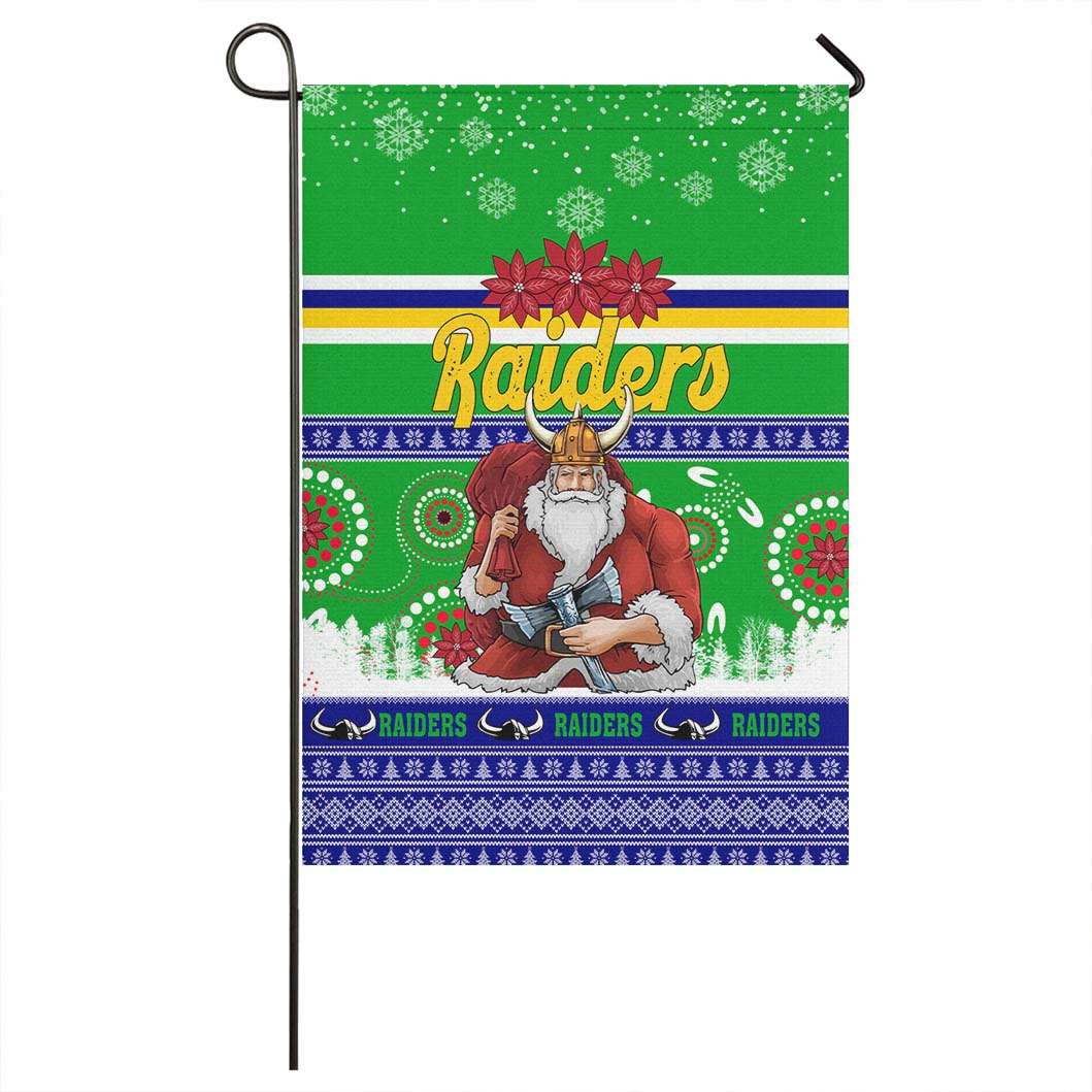 Raiders Rugby Flag - Christmas Raiders Aboriginal and Ugly Style Flag - Vibe Hoodie Shop