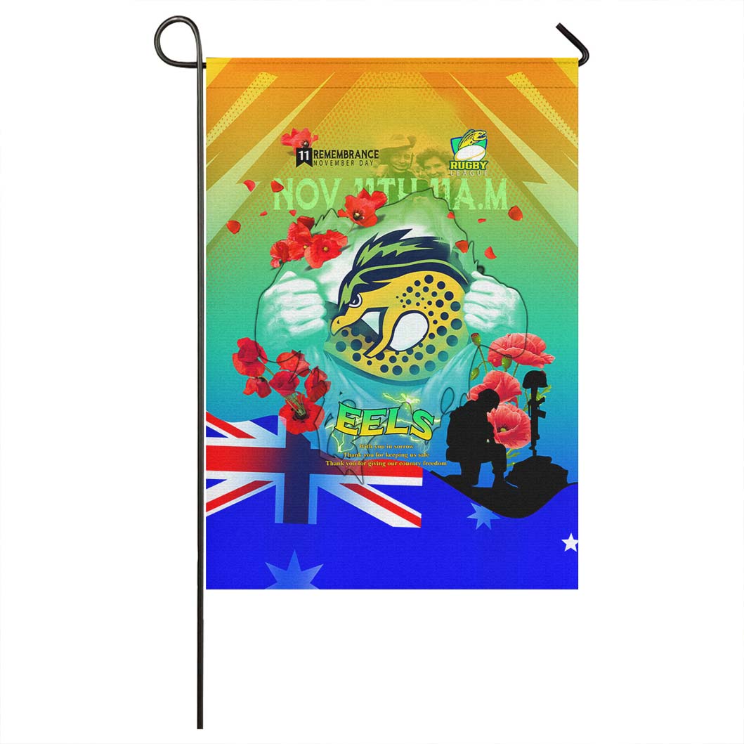 Eels Rugby Flag - Remembrance Day Rugby Team Poppies Flag - Vibe Hoodie Shop