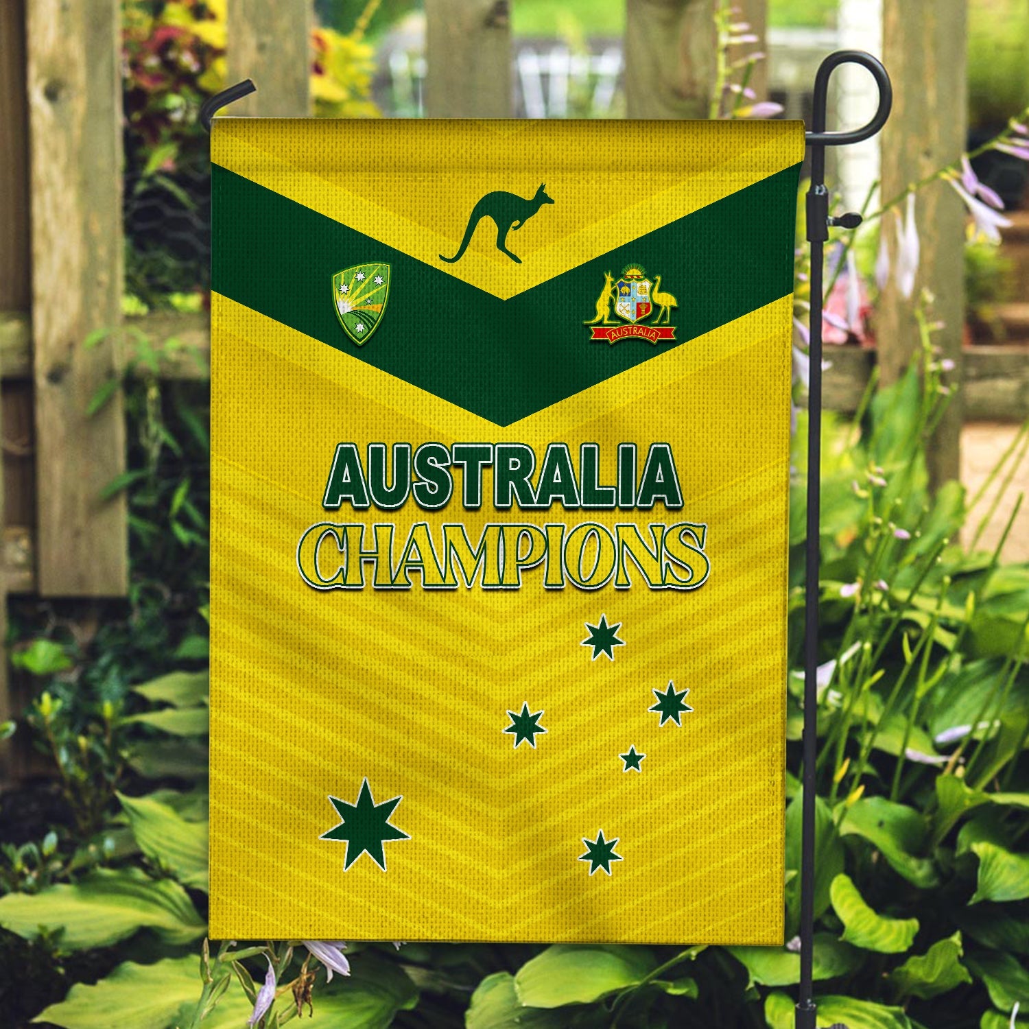 Australia Cricket Flag Go Aussie Champions - Vibe Hoodie Shop