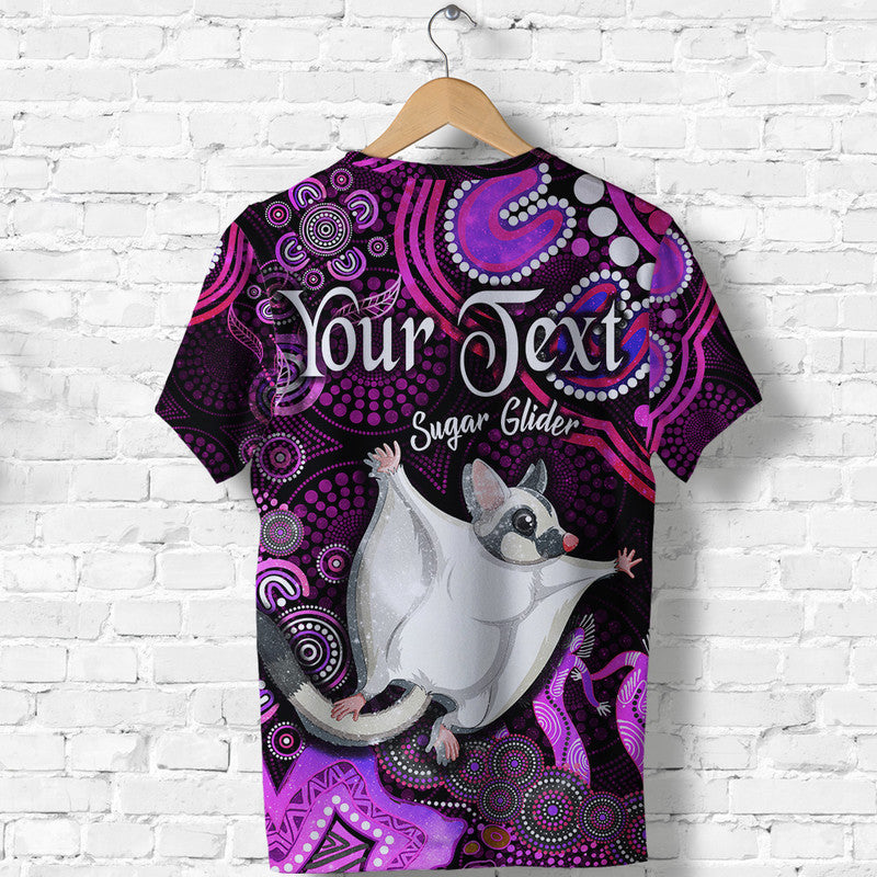 (Custom Personalised) Australian Astrology T Shirt Gemini Sugar Glider Zodiac Aboriginal Vibes - Pink - Vibe Hoodie Shop