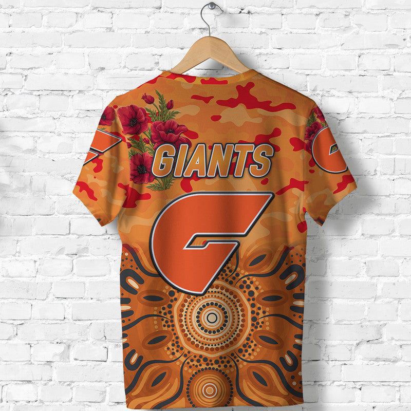 Greater Western Sydney Giants ANZAC T shirt Indigenous Vibes - Vibe Hoodie Shop