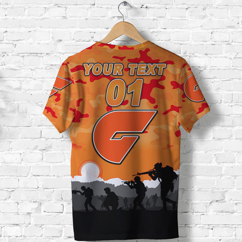 (Custom Personalised) Greater Western Sydney Giants ANZAC T shirt Simple Style - Vibe Hoodie Shop
