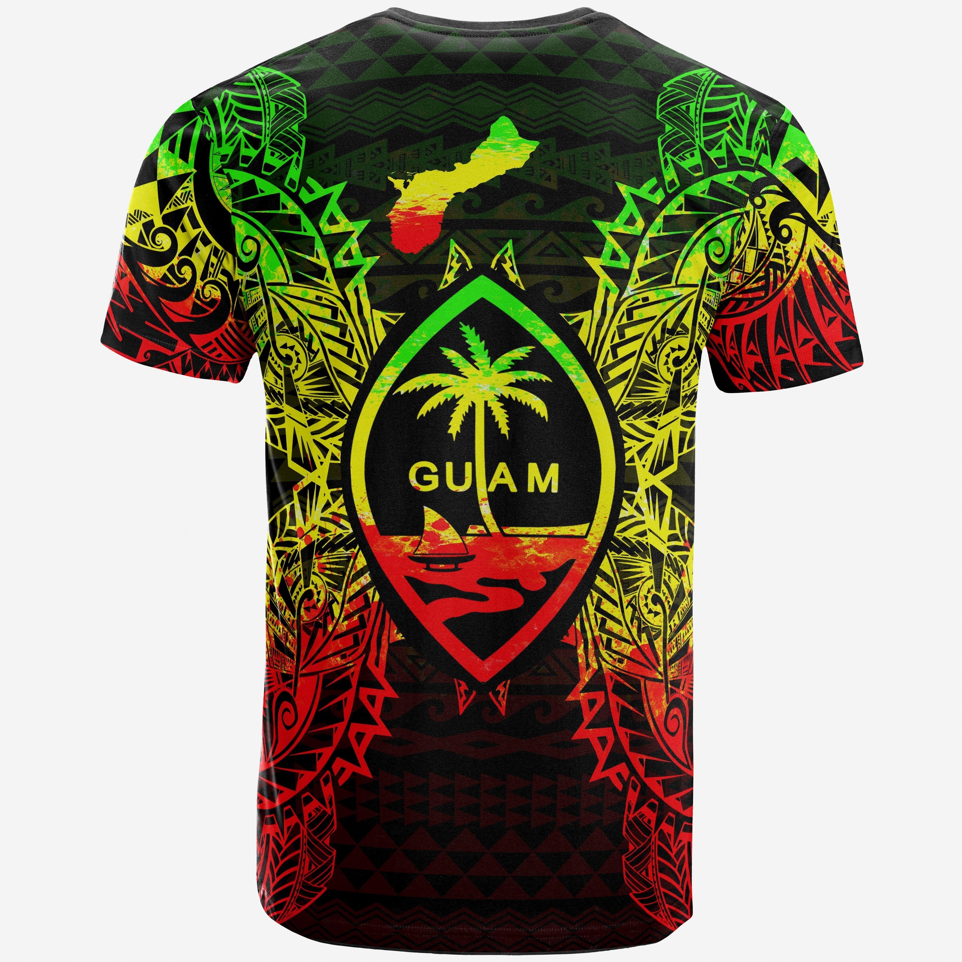 Vibe Hoodie Guam All T shirt - Guam Coat Of Arms Map Polynesian Tattoo Reggae - Vibe Hoodie Shop