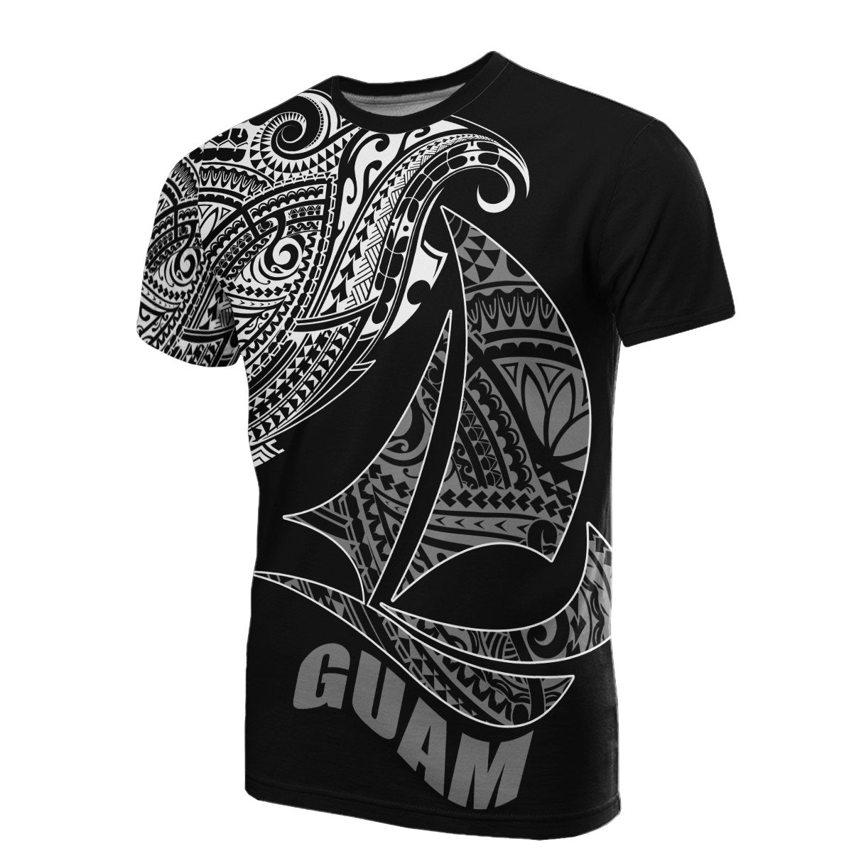 Vibe Hoodie Guam T shirt - Sail Boat Black Style - Vibe Hoodie Shop
