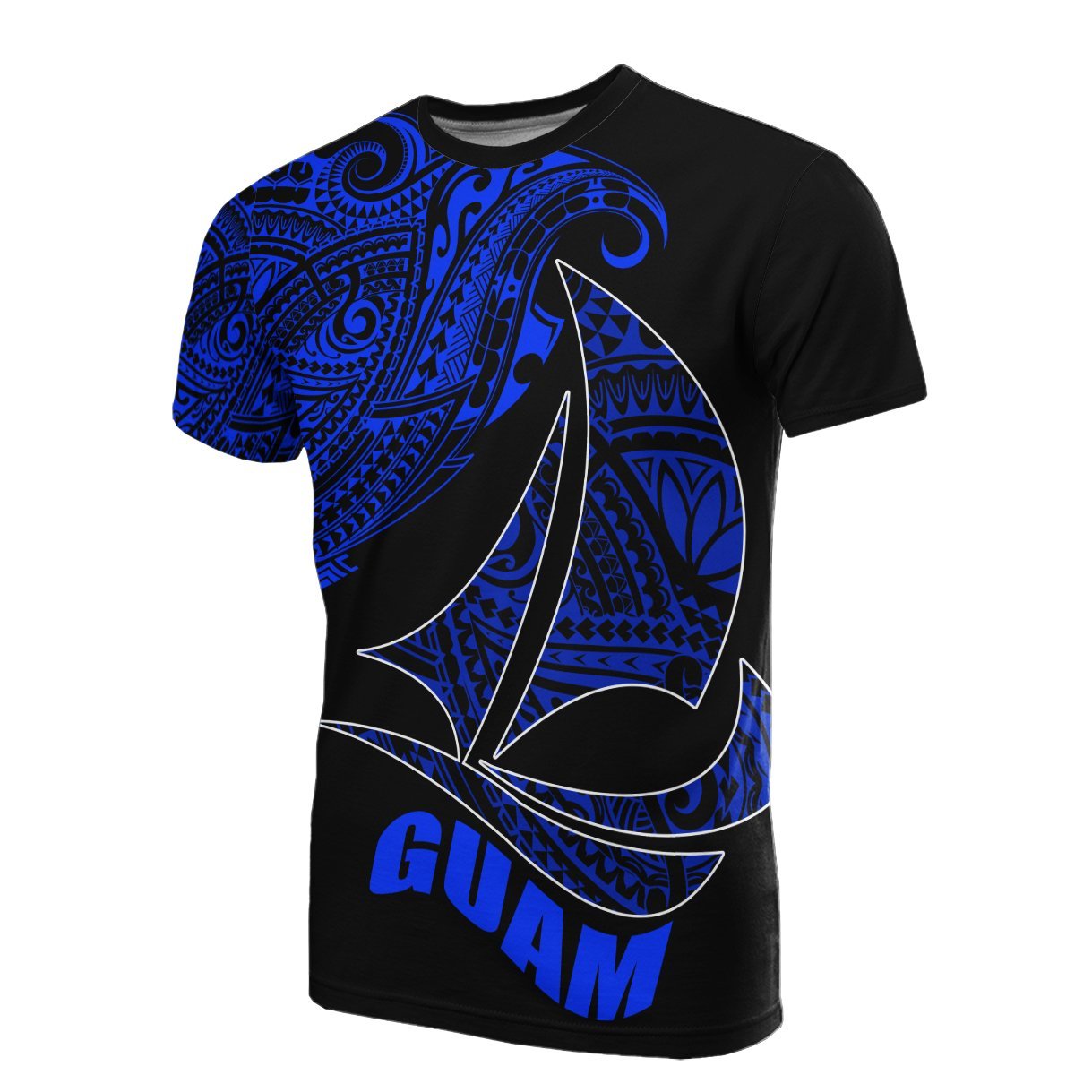 Vibe Hoodie Guam T shirt - Sail Boat Blue Style - Vibe Hoodie Shop