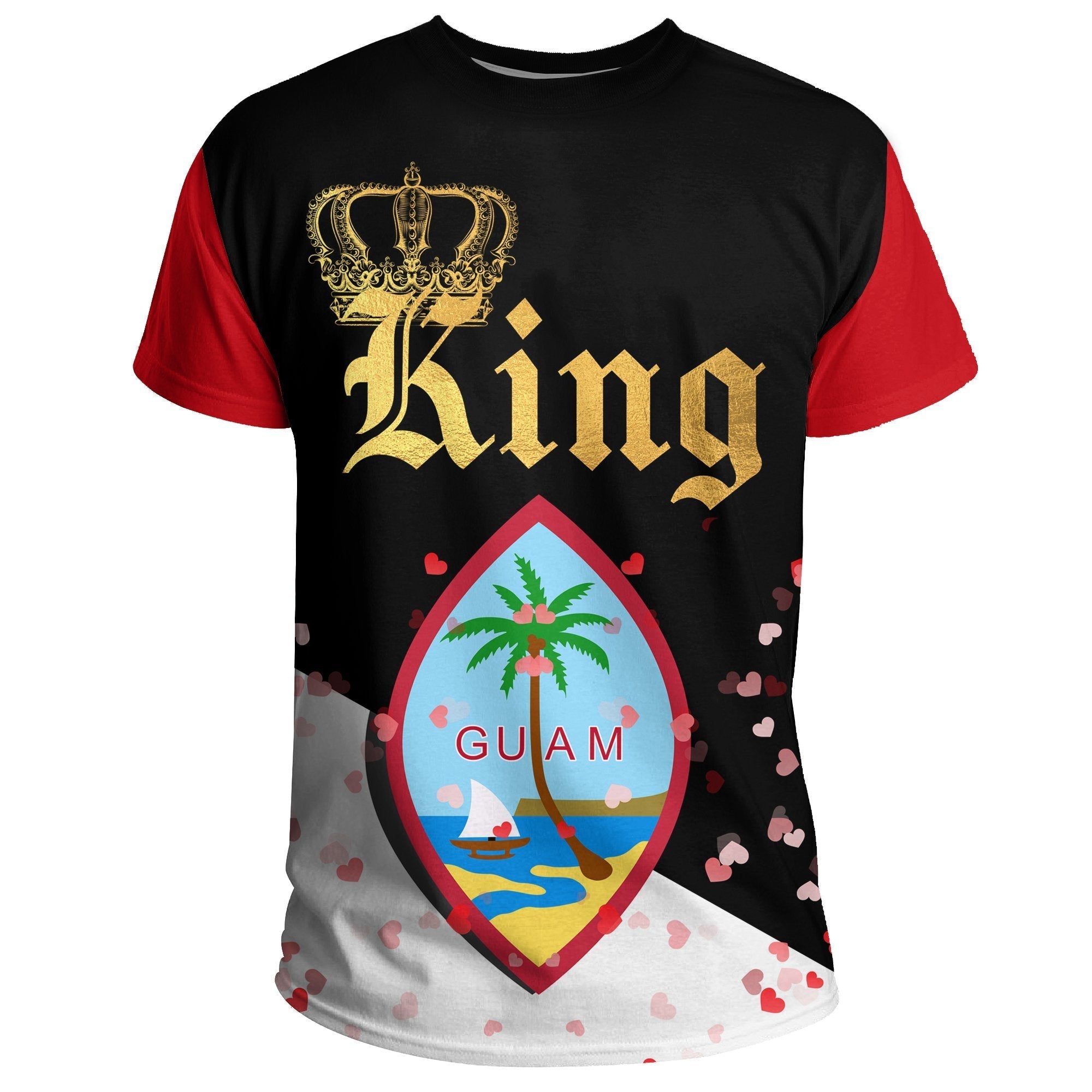 Guam T shirt King - Valentine Couple - Vibe Hoodie Shop