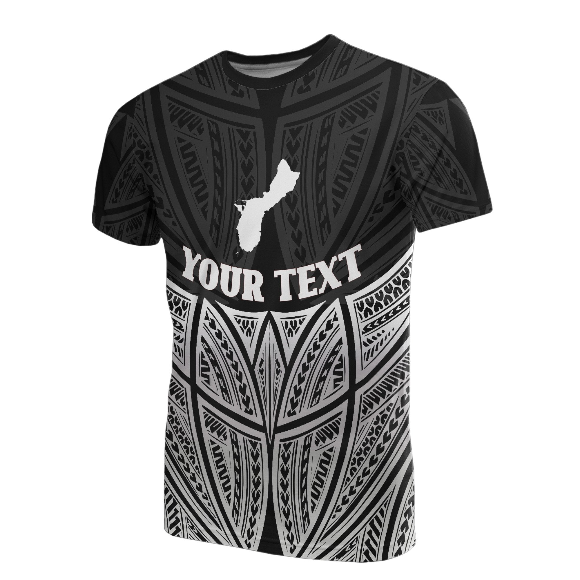 Vibe Hoodie Guam Polynesian Custom Personalised T shirt Black Pride Map And Seal - Vibe Hoodie Shop