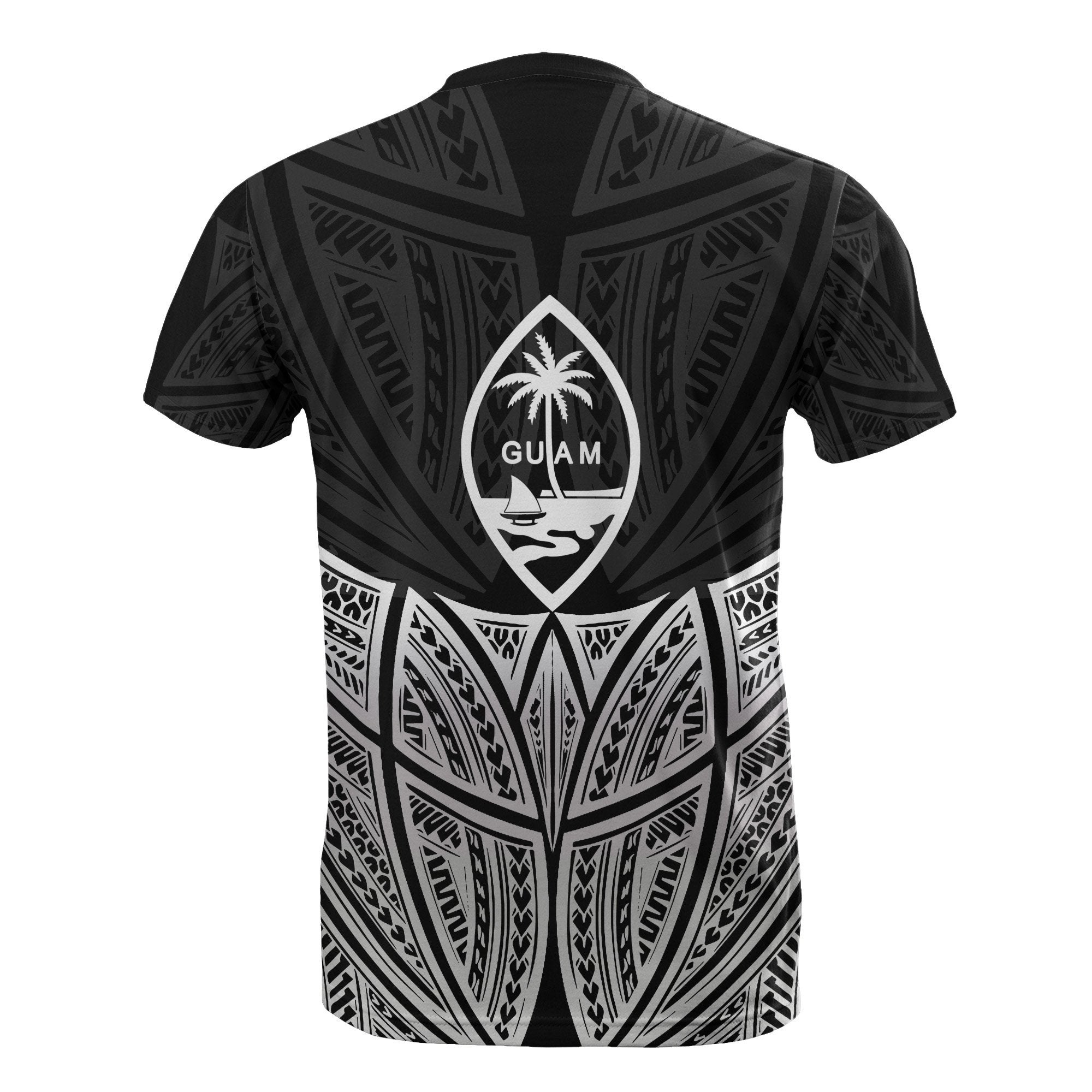 Vibe Hoodie Guam Polynesian Custom Personalised T shirt Black Pride Map And Seal - Vibe Hoodie Shop