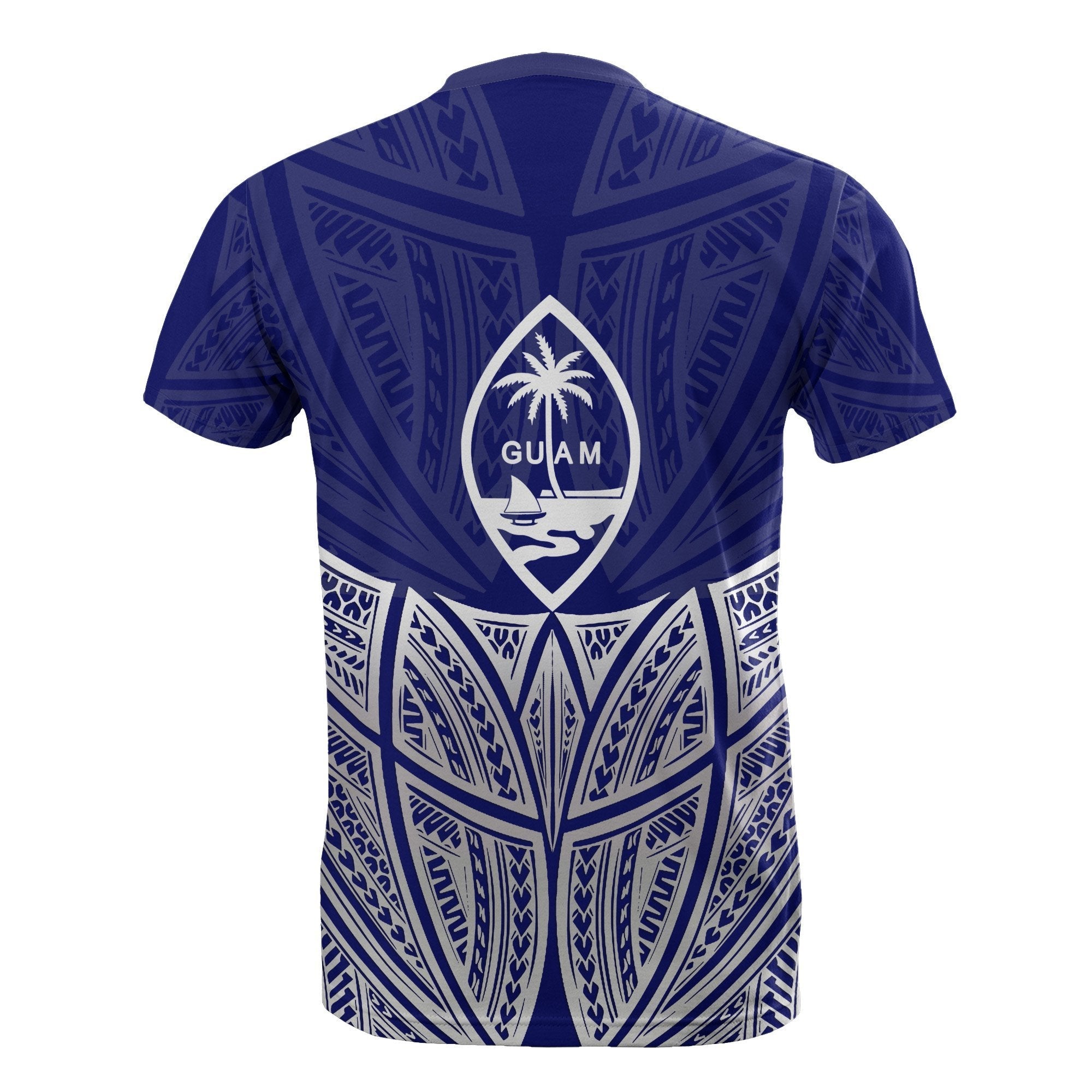 Vibe Hoodie Guam Polynesian T shirt Blue Pride Map And Seal - Vibe Hoodie Shop