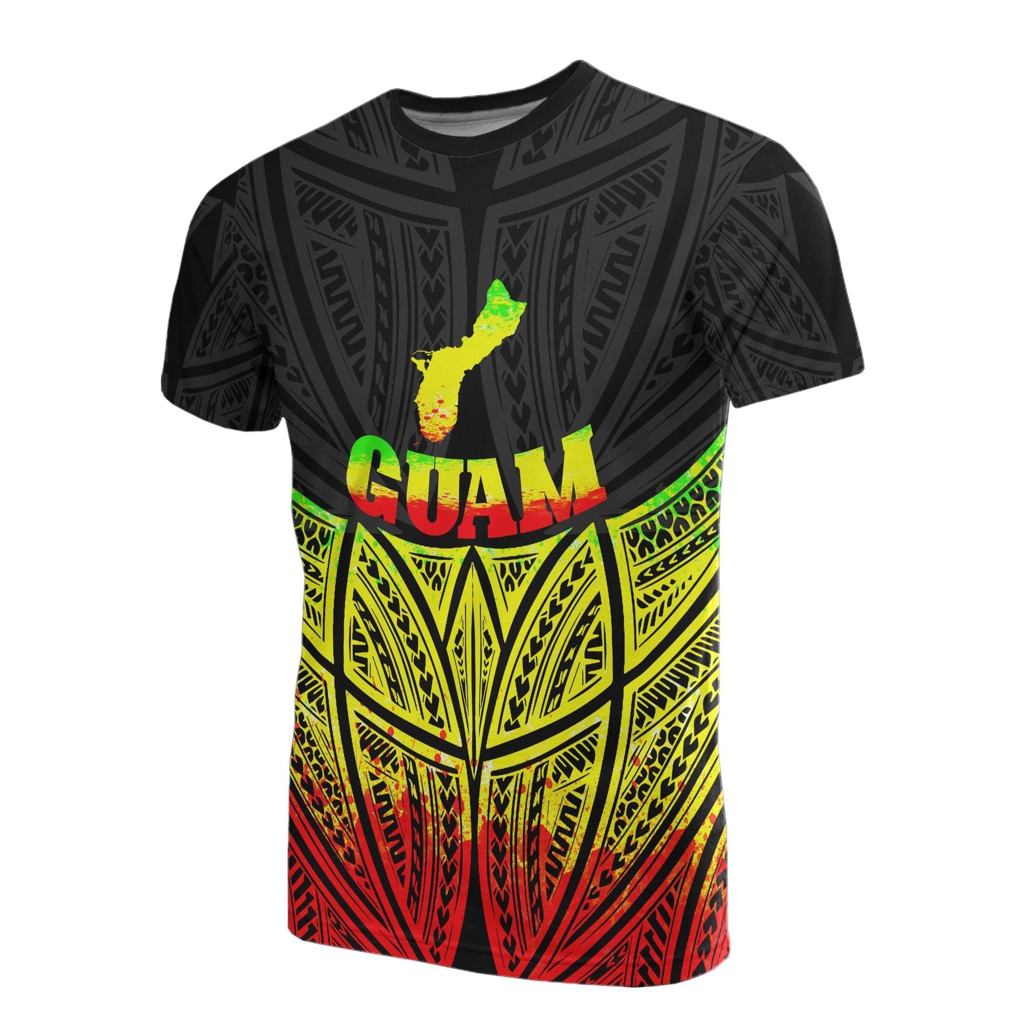 Vibe Hoodie Guam Polynesian T shirt Reggae Pride Map And Seal - Vibe Hoodie Shop