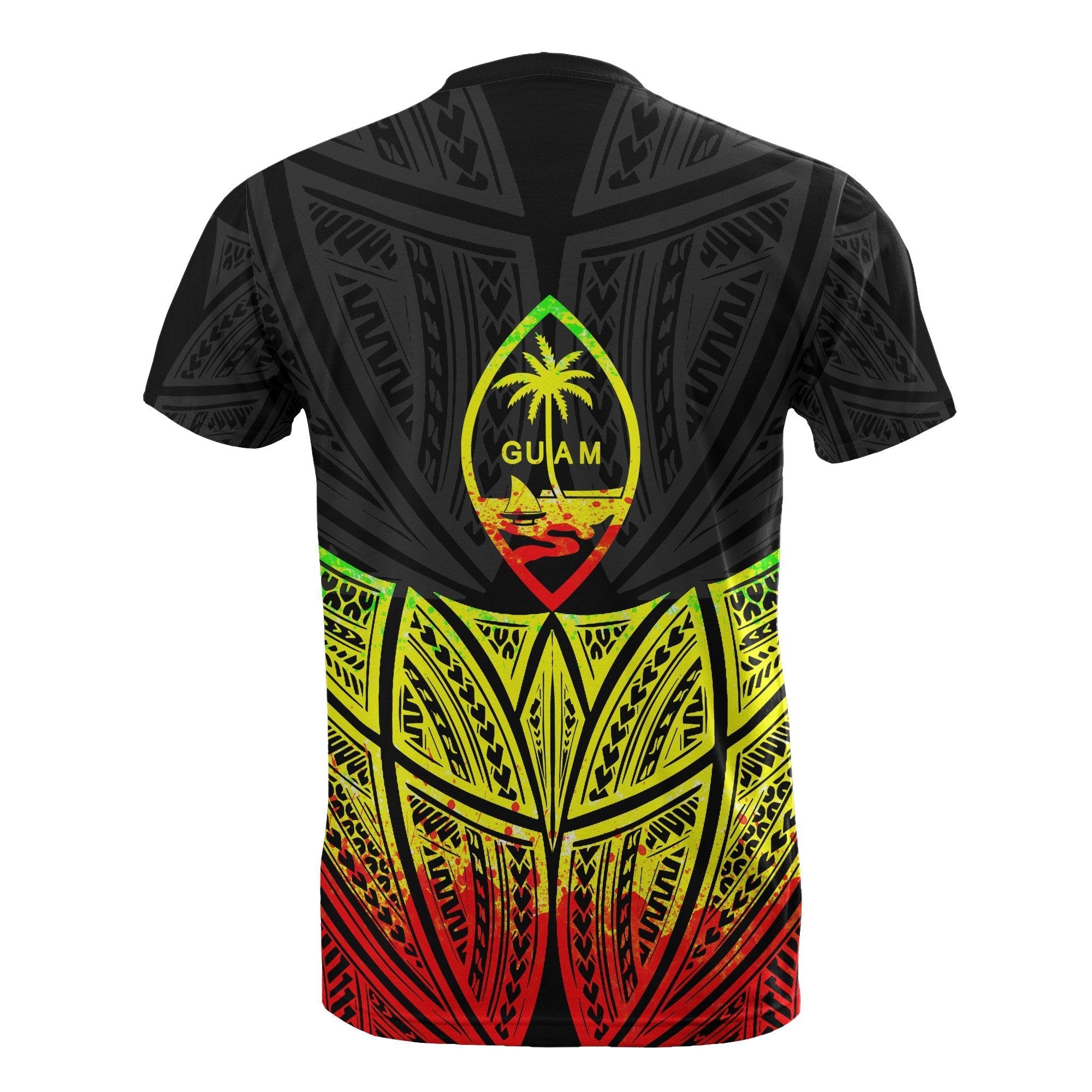 Vibe Hoodie Guam Polynesian T shirt Reggae Pride Map And Seal - Vibe Hoodie Shop