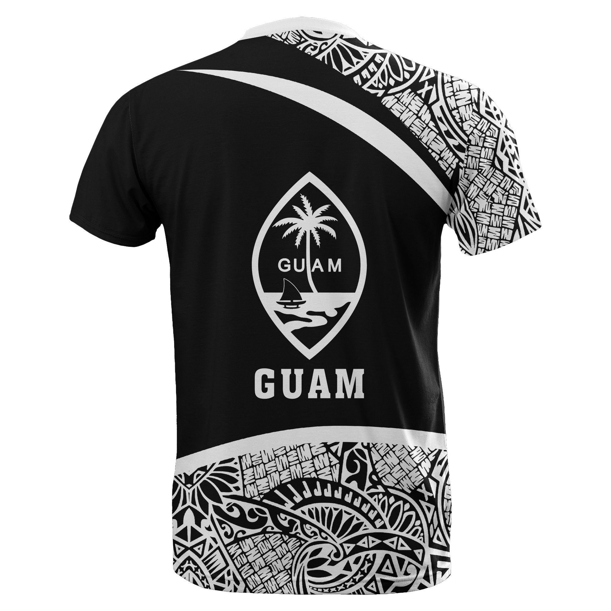 Guam Micronesia T shirt White - Round Style - Vibe Hoodie Shop