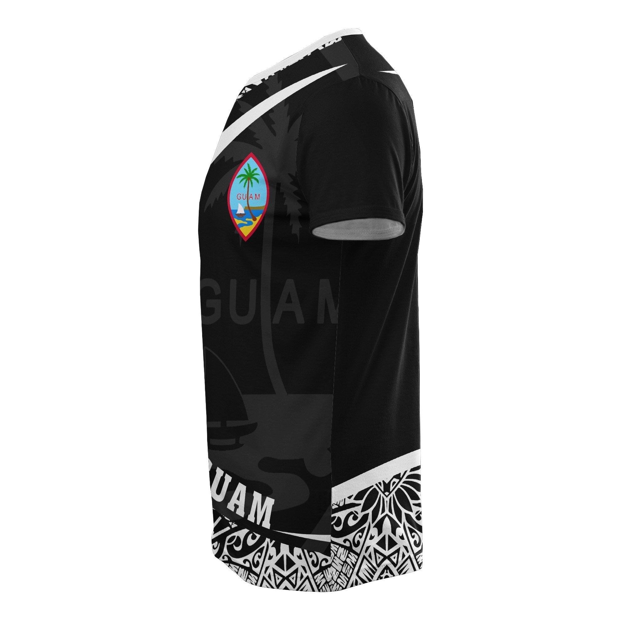 Guam Micronesia T shirt White - Round Style - Vibe Hoodie Shop