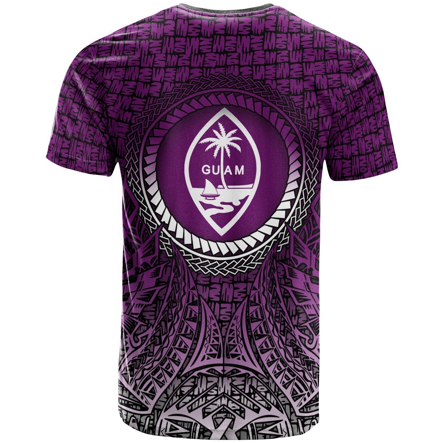 Guam T shirt - Circle Pattern Purple - Vibe Hoodie Shop