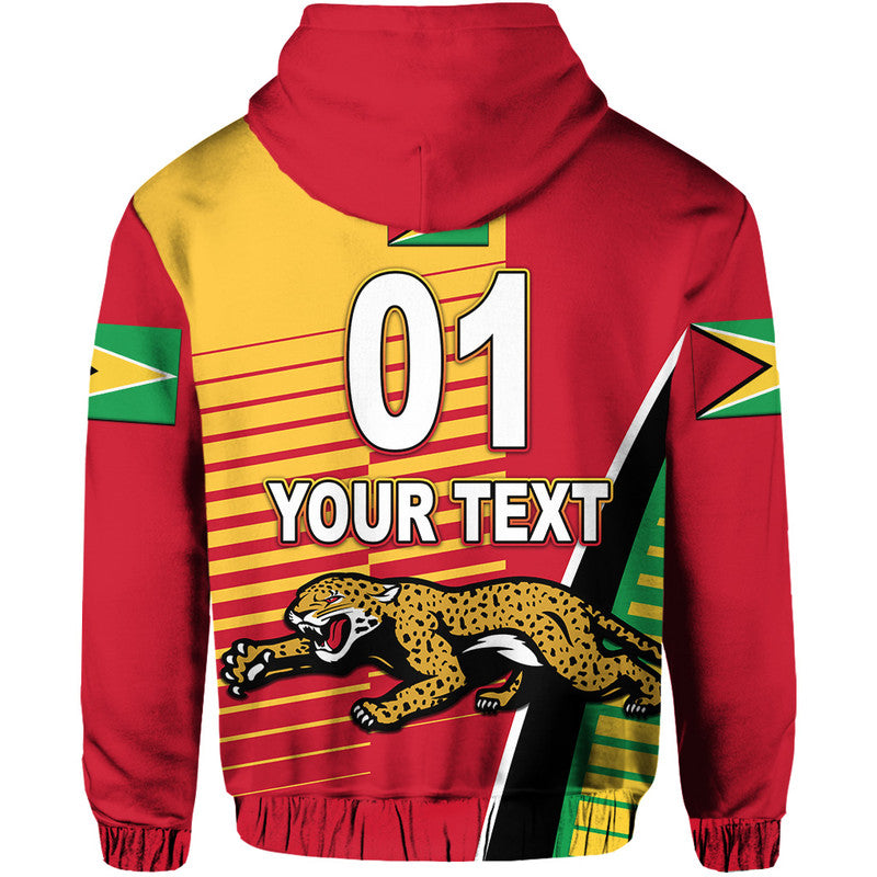 (Custom Personalised) Guyana Cricket Jaguars Zip Up And Pullover Hoodie Simple Style LT8 - Vibe Hoodie Shop