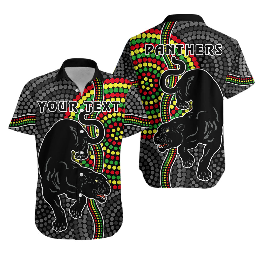 (Custom Personalised) Panthers Hawaiian Shirt Simple Wild Indigenous - Vibe Hoodie Shop