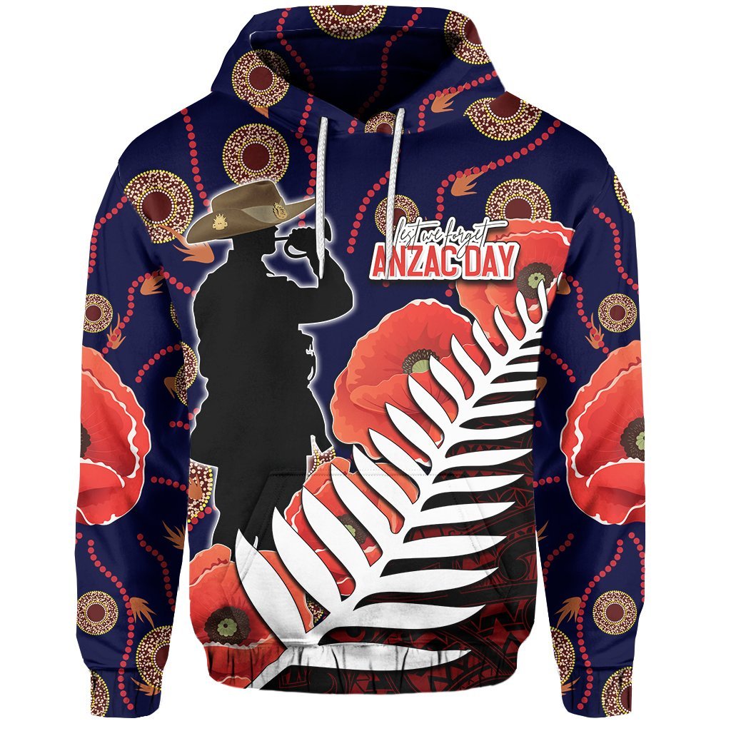 Australia ANZAC Day Hoodie Mix Aboriginal - Vibe Hoodie Shop