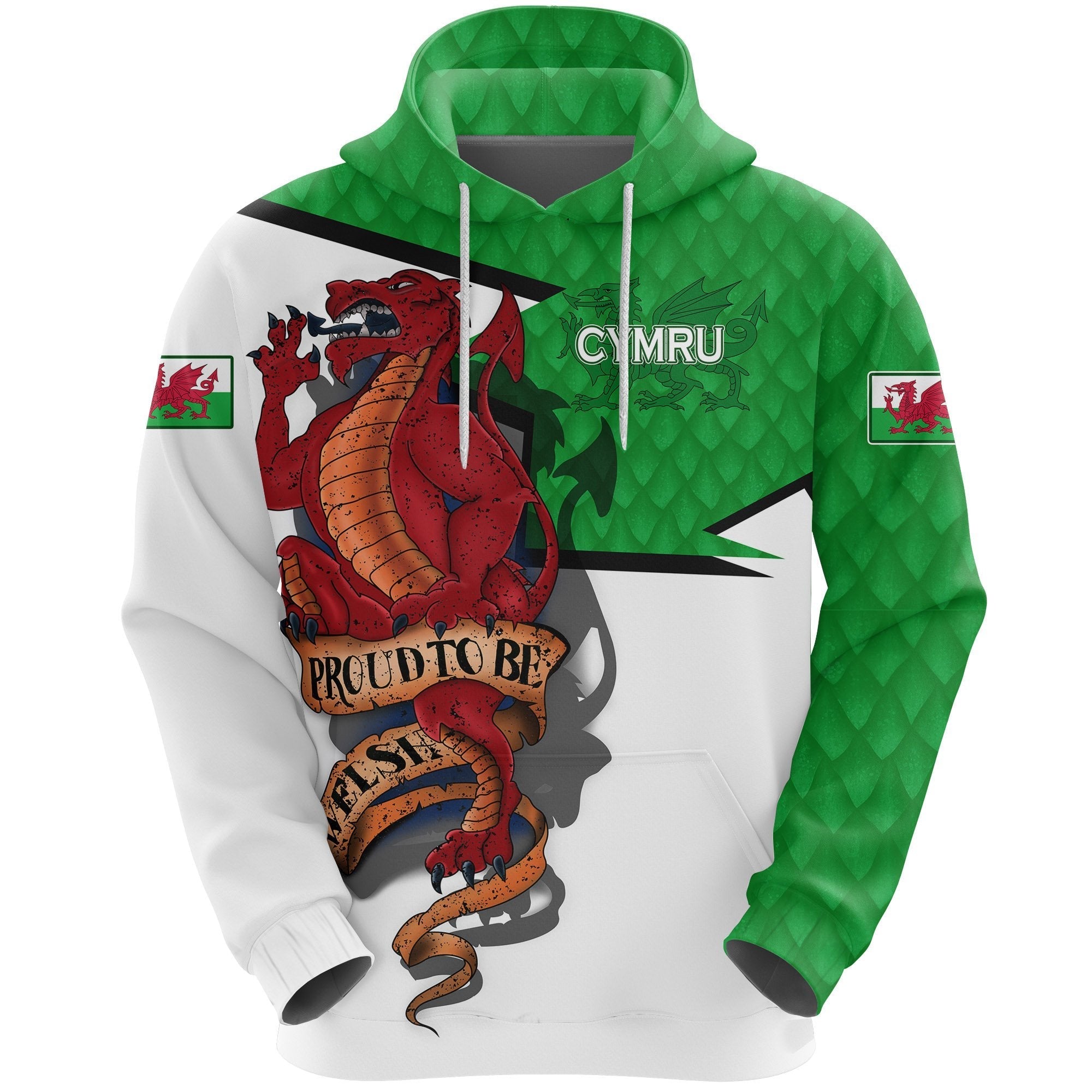 Wales Personalize Custom Hoodie Proud To Be Welsh - Vibe Hoodie Shop