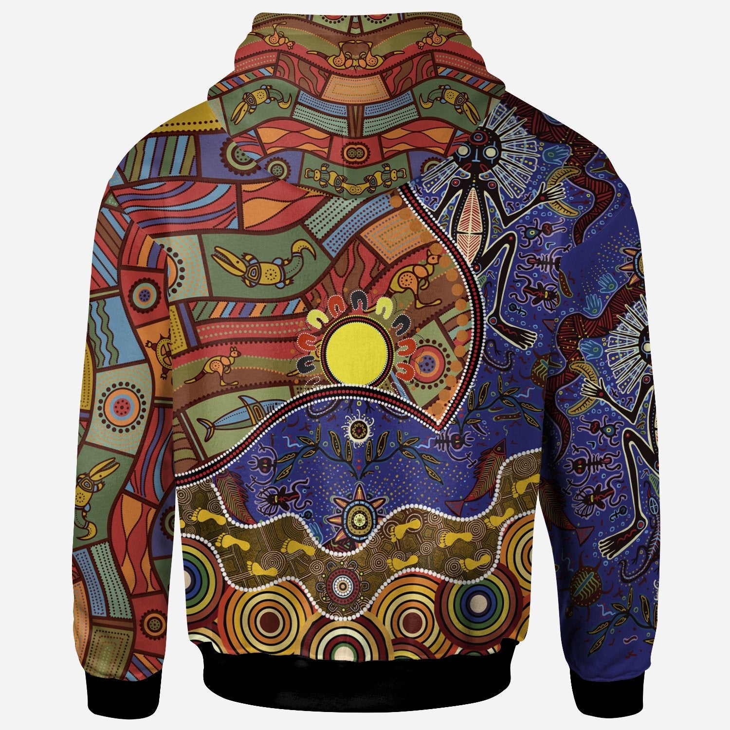 Zip - Up Hoodies - Shaman People and Animals - Vibe Hoodie Shop