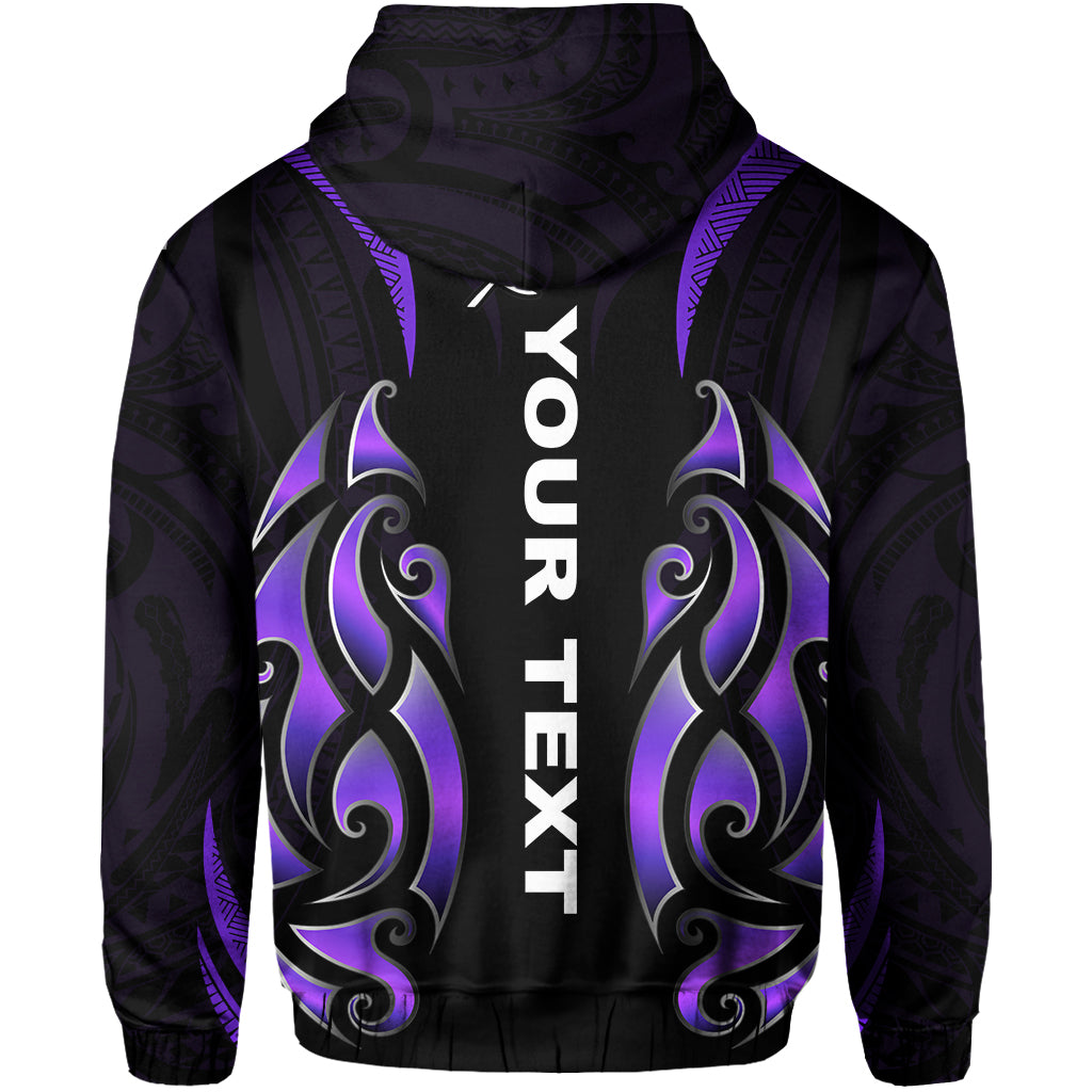 (Custom Personalised) New Zealand Maori Hoodie Simple Love Purple LT13 - Vibe Hoodie Shop