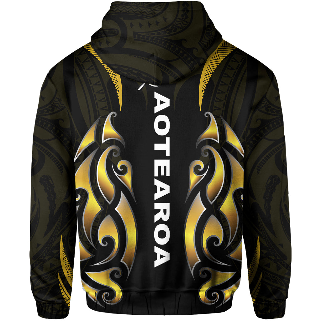 New Zealand Maori Hoodie Simple Love Gold LT13 - Vibe Hoodie Shop