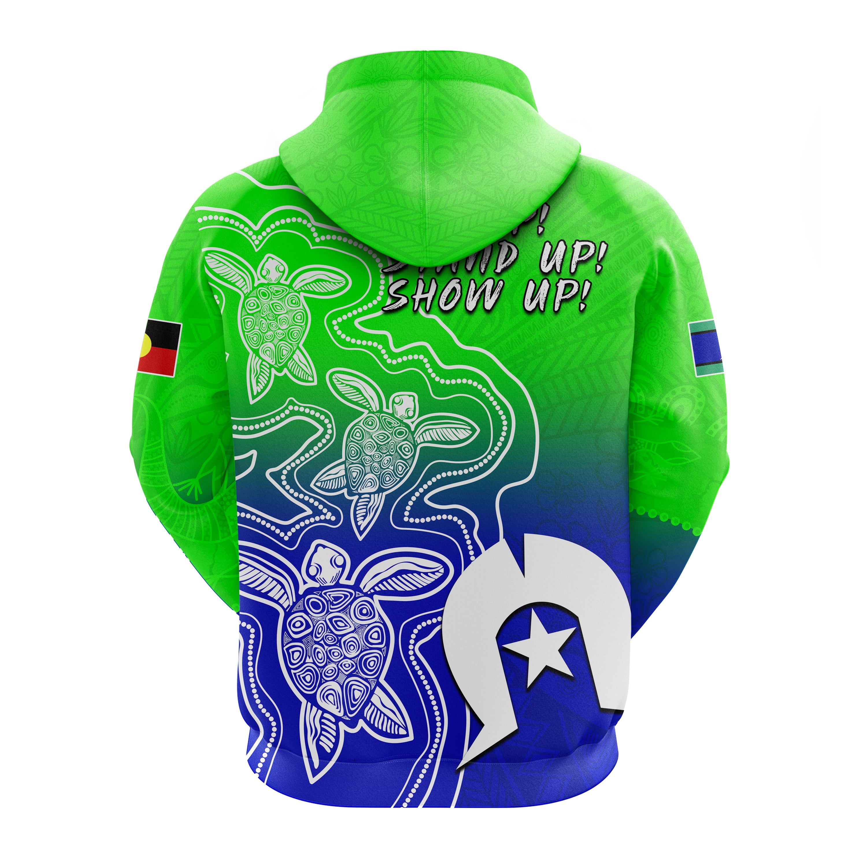 NAIDOC Week 2022 Hoodie Torres Strait Islanders with Aboriginal Turtles LT13 - Vibe Hoodie Shop