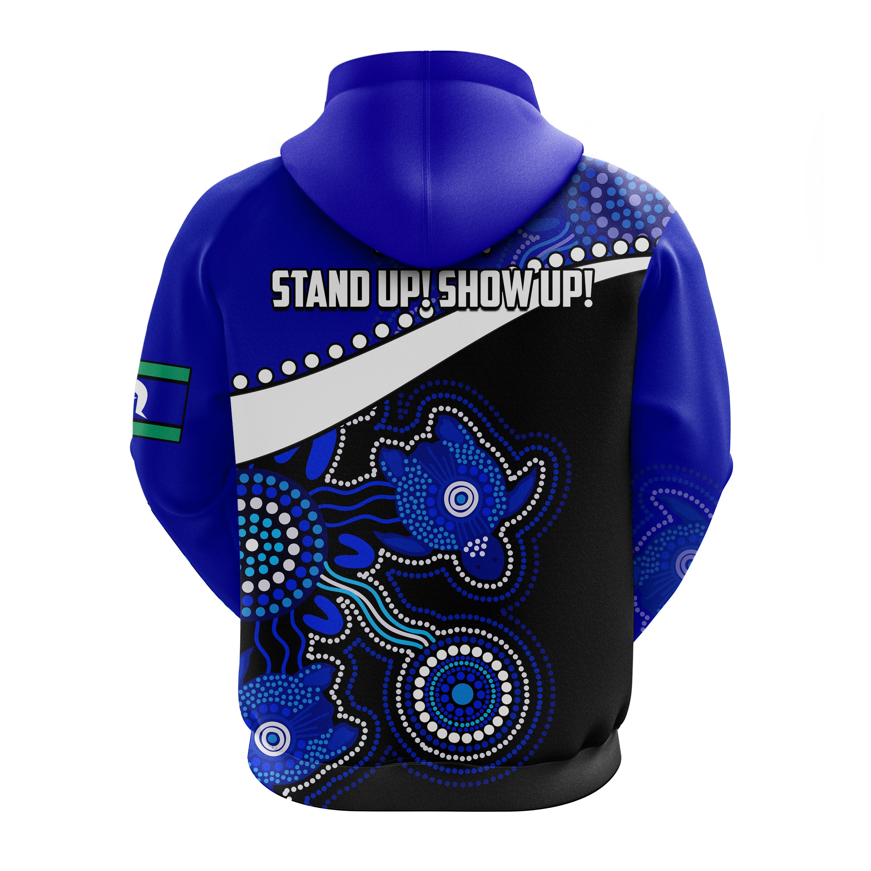 NAIDOC Week 2022 Hoodie Torres Strait Islanders Version Blue Aboriginal Turtles LT13 - Vibe Hoodie Shop