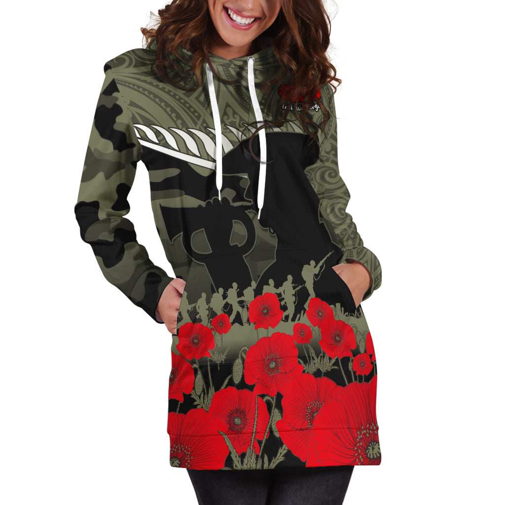 New Zealand ANZAC 2022 Hoodie Dress Maori Camouflage - Vibe Hoodie Shop