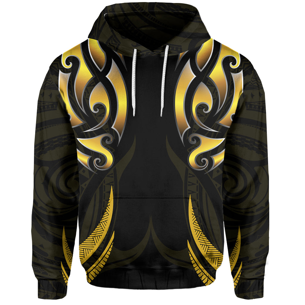 New Zealand Maori Hoodie Simple Love Gold LT13 - Vibe Hoodie Shop