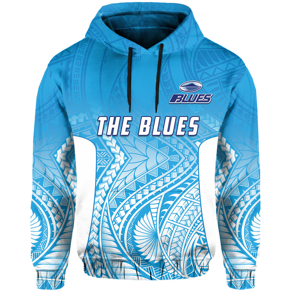 (Custom Text and Number) Blues Hoodie Super Rugby New Zealand LT13 - Vibe Hoodie Shop